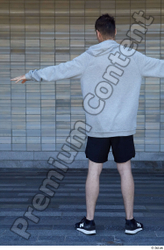 Whole Body Man T poses Sports Slim Standing Street photo references